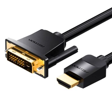 Kabel HDMI oder DVI (24 + 1) - HDMI-Kabel 1m, 4K 60Hz/ 1080P 60Hz - Schwarz