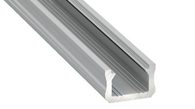 PD-X 1M LED Aluminium Profil 12x 8mm Silber für 8mm LED Streifen milchige Abdeckung