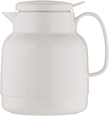 Helios Isolierkanne 1,0 l weiß m. Drucktaste 3144-001