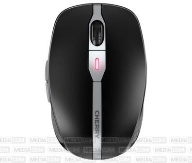 Optische Maus 2400 DPI mit 6 Tasten kabellos mit Bluetooth aufladbar in Schwarz