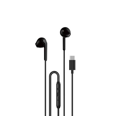 In-Ear-Kopfhörer mit USB-C Anschluss und Kabel, 1,2 m – Schwarz - kabelgebunde