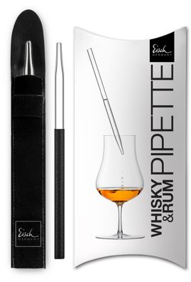 EISCH Whisky/Rum Pipette 999/4 schwarz im Geschenkkarton Gentleman 86599904