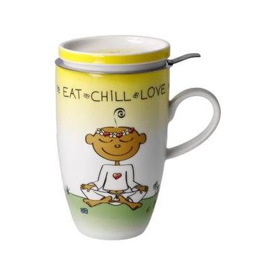 Goebel Der kleine Yogi® Wohnaccessoires KY FB TTS Eat Chill Love 54102831 Neuheit