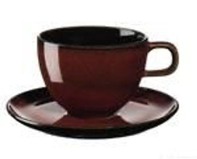 ASA Selection Kaffeetasse mit Unterer, rusty red Porzellan 25513250