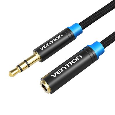 Geflochtenes Audiokabel 3,5 mm Stecker-Buchse