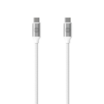 Forever USB-C ZU USB-C iPhone Datenkabel Ladekabel 1,2M 3A 20W Weiß