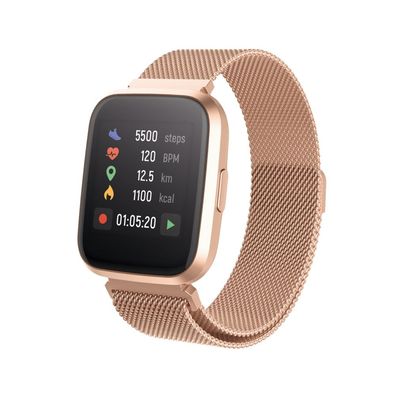 Forever Smartwatch ForeVigo 2 SW-310 mit 2 Armbänder Wasserdicht rose gold