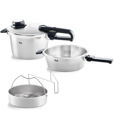 Fissler Vitavit® Premium ? Set aus Schnellbratpfanne 2,5 Liter + Schnellkochtopf