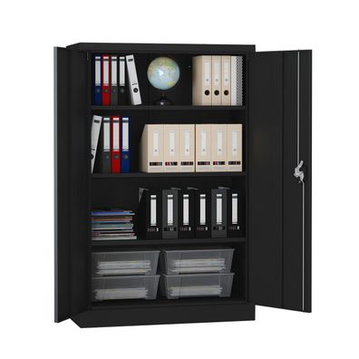 MIDORI® Aktenschrank Büroschrank Metallschrank Flügeltürenschrank Lagerschrank 3 Böde