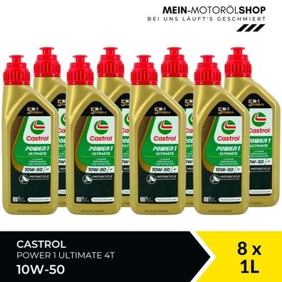 Castrol Power 1 Ultimate 4T 10W-50 8x1 Liter