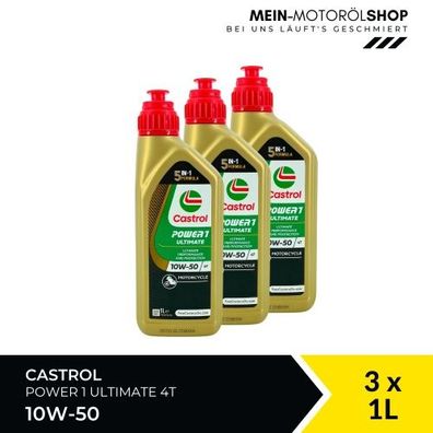 Castrol Power 1 Ultimate 4T 10W-50 3x1 Liter