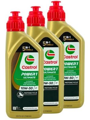 Castrol Power 1 Ultimate 4T 10W-50 3x1 Liter