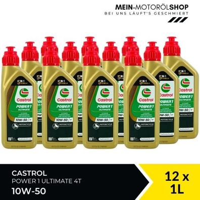 Castrol Power 1 Ultimate 4T 10W-50 12x1 Liter