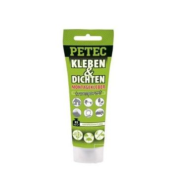 Petec Kleben & Dichten Montagekleber transparent 80 ml