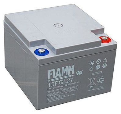 Fiamm Blei-Akku 12FGL27 12V 27Ah Pb M5 Innengewinde