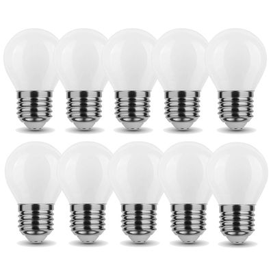 4 W E27 Mini E27 LED Leuchtmittel Birne Kugel G45 Milchglas Standard Edison Gewinde