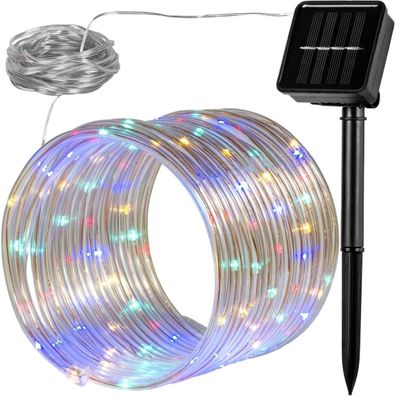 Voltronic® 100 LED Solar Lichterschlauch, bunt