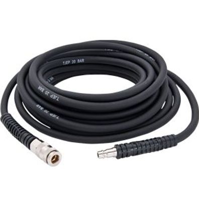 Tjep Superflex Druckluftschlauch 10 Meter mit EU Druckluftanschlüssen Industriequalit