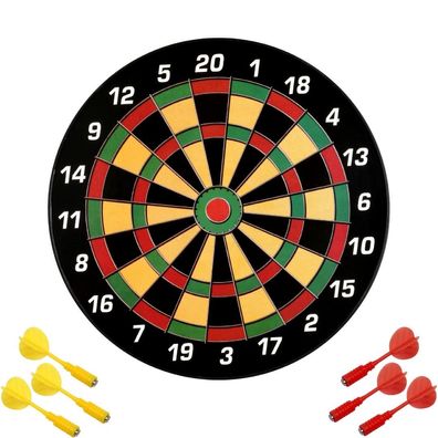 Karella Dartboard Magnet 40 cm Modell Family inkl. 6 Magnetdarts | Dartscheibe