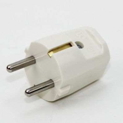 Schutzkontakt-Stecker weiss 250V/16A