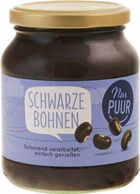 Nur Puur 3x schwarze Bohnen 350g