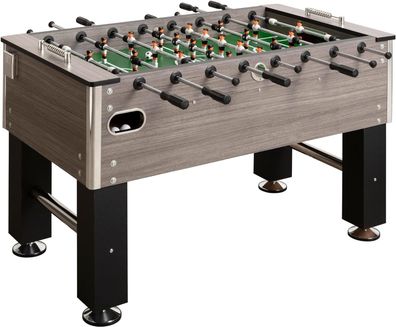 Bandito Tischkicker Profi Soccer Deluxe in eiche-grau 140 x 134 x 88 cm | Tischkic