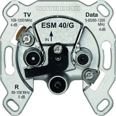 1St. Kathrein ESM40/G Modem-Einzelanschlussdose 3fach selektiv