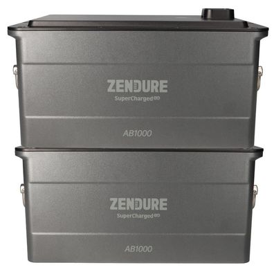 2x Zendure AB1000S SolarFlow Akku 48V 40Ah 1920Wh 0% MwSt nach §12 Abs. 3 UstG