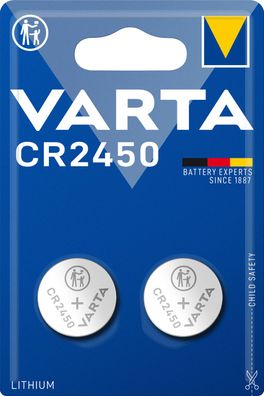 Varta Knopfzelle Lithium Coin CR2450 2er Blister