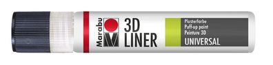 Marabu 1803 09 670 3D-Liner 3D-Weiß 670, 25 ml