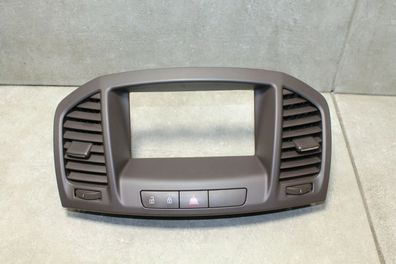 Rahmen Verkleidung CID Display Schalterleiste Luftdüsen Braun Opel Insignia A 5535