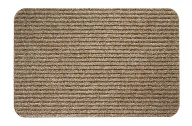 Doppelt gerippte Nadelfilzmatte Mallin beige 40 x 60 cm