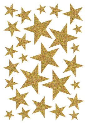 Herma 15129 Sticker MAGIC Sterne gold glittery