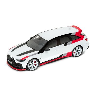 Original Audi Sport Modellauto 1:43 Miniatur RS6 Avant GT Modell weiß 5012316231