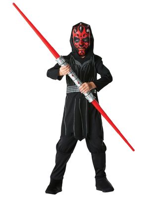 Rubies 641087 - Darth Maul Kinder Kostüm, Star Wars, Größen ca. 9 - 14 Jahre