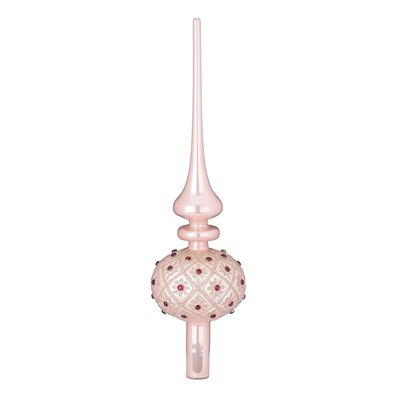 Dekorierte Spitze 31cm Pearly Rose Inge-Glas