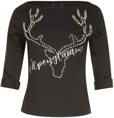 MarJo Shirt Alpenglamour Damen anthrazit
