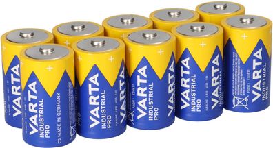 10x Mono D LR20 MN1300 VARTA Alkaline Batterie 4020 Industrial Batterien