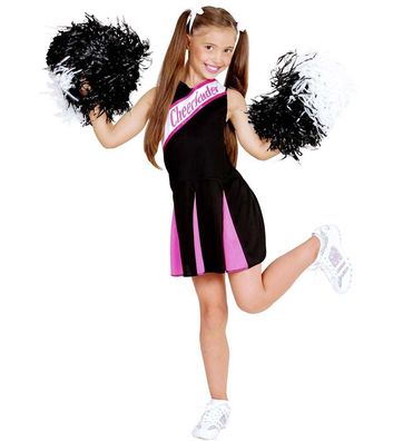 Kinderkostüm Cheerleader schwarz