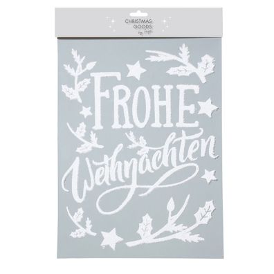 Fensterbild Frohe Weihnachten 40cm Inge-Glas