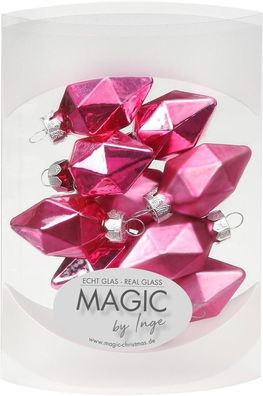 Diamanten 10 Stk 4.5cm Jelly Pink Inge-Glas