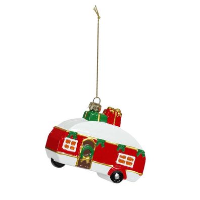 Christbaumschmuck Wohnmobil Kunststoff 8,5 cm Inge-Glas