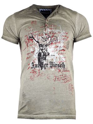 T-Shirt auf der Pirsch oliv