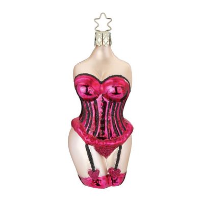 Christbaumschmuck Lady in Pink 12cm