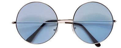 Brille Nickel groß blau