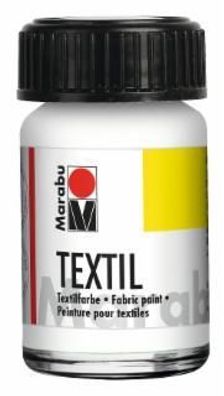 Marabu 1716 39 070 Textil weiß 070, 15 ml