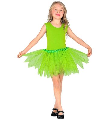 Glitzer Tutu Kinder grün