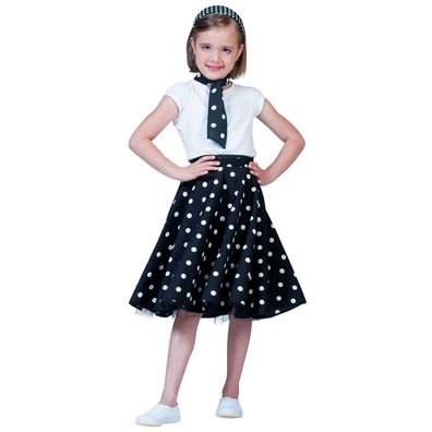 Kinderkostüm 50er Jahre Girl schwarz Funny Fashion