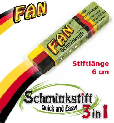 Deutschland Schminkstift 3 in 1