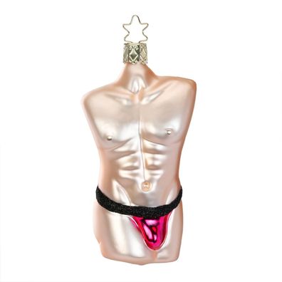 Christbaumschmuck Man in Pink 11,5 cm